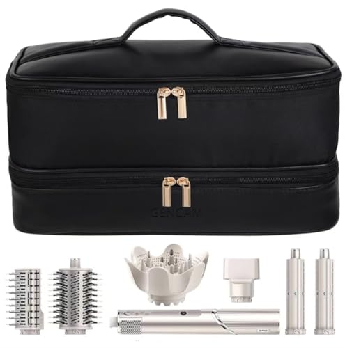 Sac de voyage pour Shark Flexstyle et Dyson Airwrap étui rigide double couche noir