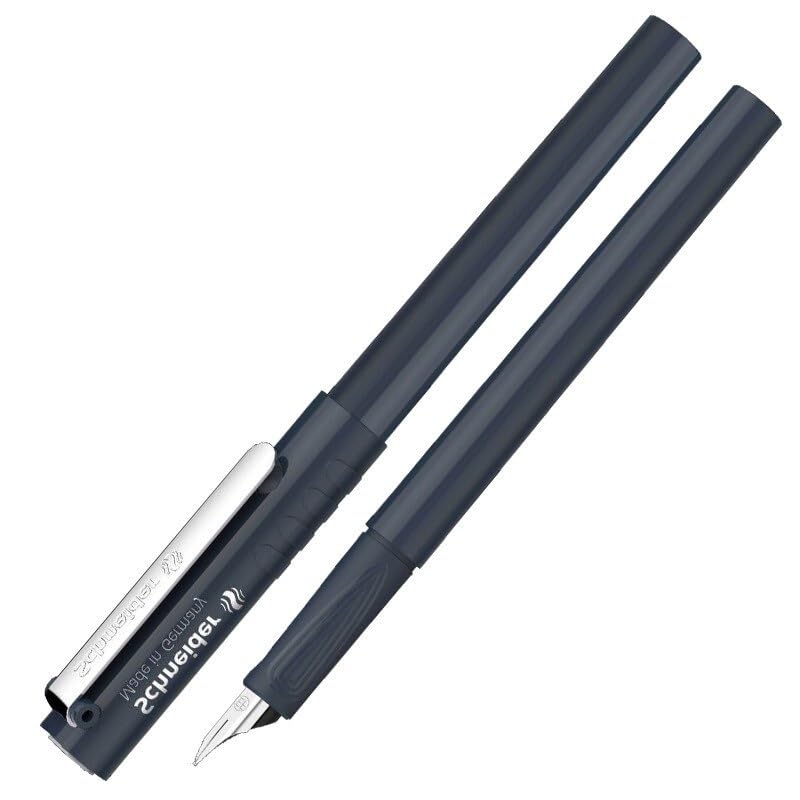 Penne stilografiche EF 0,35 mm, punta fine in metallo, punta Lraurita, materiale scolastico, penna per scrittura per studenti, cancelleria per ufficio (Retro Blue 0,35 mm)