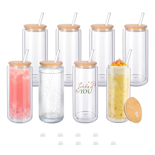 Vasos de vidrio para globos de nieve con purpurina en tus tardes de café 2