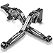 Leve Freno Frizione Per YAMA HA TMAX 530 2012 2013 2014 2015 2016 Accessori moto leve pieghevoli estensibili in alluminio(Nero+Titanio)