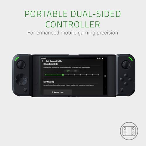 Junglecat - Controller di gioco portatile a doppia faccia per Android (Design modulare, App Gamepad, Connessione a bassa latenza, Bluetooth Low Energy) Nero - Controller - Immagine 2