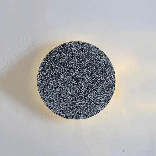 DLHH Lámpara de Pared de mármol Redonda Decorativa de Colores, Aplique de Pared LED Moderno, luz de Pared para Pasillo, luz Colgante