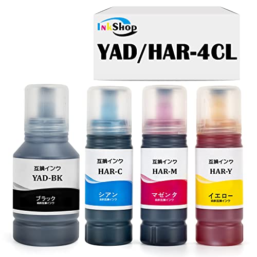 エプソン YAD/HAR 互換 インクボトル ヤドカリ ハリネズミ インク Epson インク YAD HAR 4色セット 大容量 対応機種 EW-M571T EW-M571TW EW-M630TB EW-M630TB1 EW-M630TW1 EW-M630TW EW-M670FT EW-M670FTW EW-M5610FT EW-M634T EW-M674FTのサムネイル
