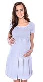 Mija Culture - Vestido - corte imperio - Manga corta - para mujer Mezcla 46