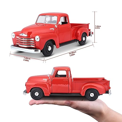 Maisto 1:25 Chevrolet 3100 Pickup 1950 Rojo miniatura 6