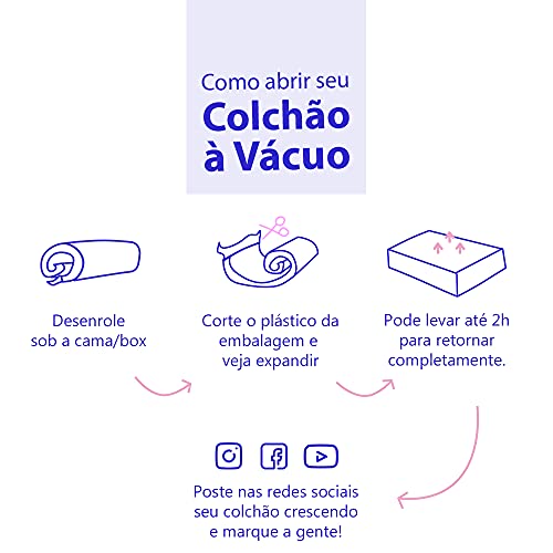 Colchão Queen A Vácuo Molas Ensacadas Com Espuma MaxFlowing Ortopédica Certificada BF Colchões 158x1