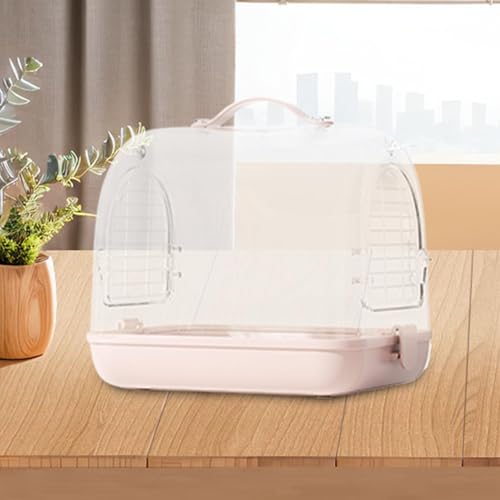 Portador de pássaros, gaiola de viagem de transportador de pássaros - CAGA CACATIEL TRANSPARENTE POR
