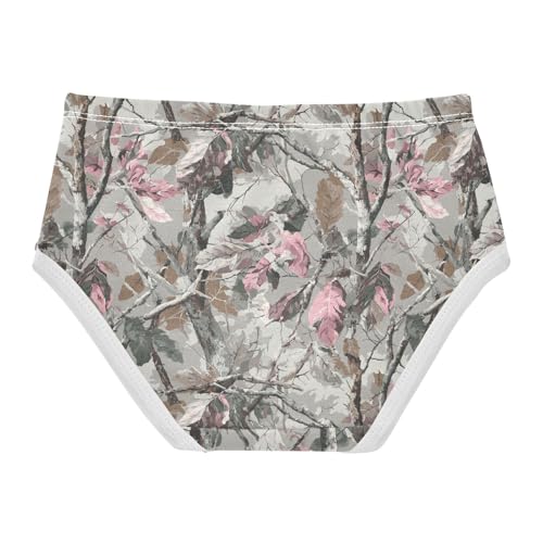 Girls Underwear Soft Cotton Forest Camo Kids Panties in Sizes 2/3t, 4t, 5t, 6 and 82