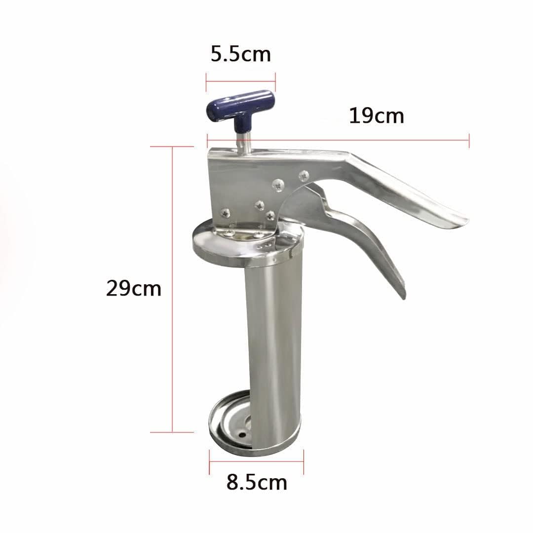 Pistola dispenser per salse in acciaio inox, dispenser manuale per ketchup e senape per la preparazione di hamburger, uso domestico commerciale