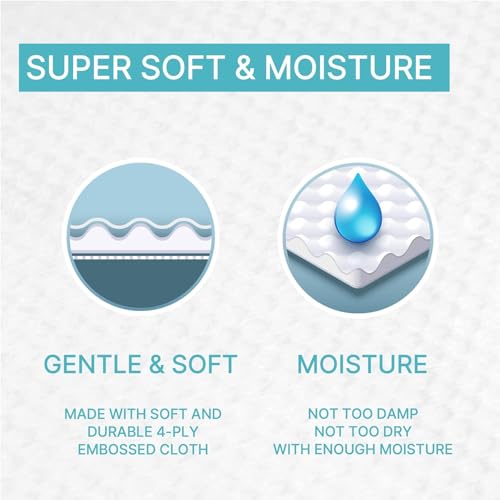 Image of BEBESUP Korea's #1 Light Baby Wipes - Hypoallergenic, Water-Based, Unscented, Alcohol & Paraben-Free - 50 GSM for sensitive skin Flip-Top Plant Based Baby Wipes (1 Pack)