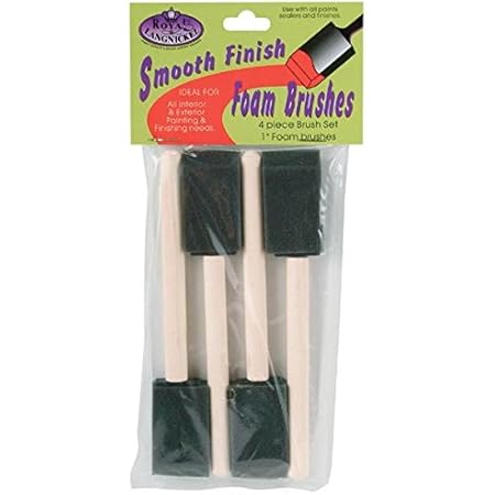 ROYAL BRUSH RFOMW-4P Foam Brush, 4-Pack