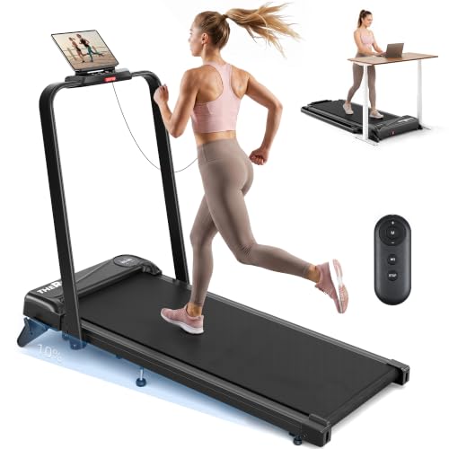 THERUN 2,75 HP Cinta de Caminar Plegable con 10% o 6% de Inclinación