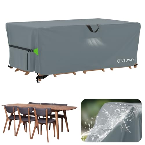 Velway Abdeckung Gartenmöbel Wasserdicht 180x120x74cm - Rechteckig...