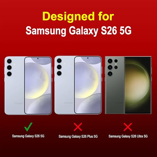 Image of Zapcase Back Case Cover for Samsung Galaxy S26 5G | Compatible for Samsung Galaxy S26 5G Back Cover | Liquid Silicon Magic Case with Camera Protection | Red