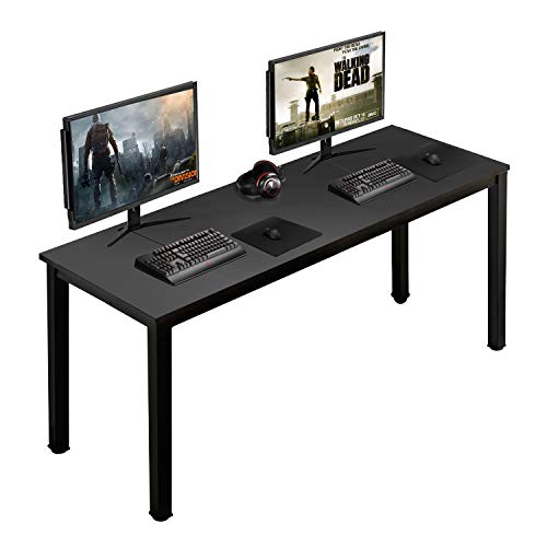 sogesfurniture 55 inches Large Size Office Desk Computer Desk Gaming Desk Computer Table