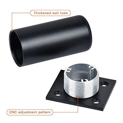 4 Piece Stainless Steel Furniture Legs, Milkary 3 Inch Height Adjustable Thickened Metal Cabinet Desk Leg Replacement Legs With Screws For Table Chair Sofa Bed #TOP4