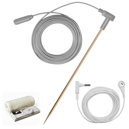 Copper Grounding Rod Kit with 40ft Grounding Wire &...