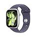 Produktbild Apple Watch Series 11 GPS 46 mm Smartwatch mit Aluminiumgehäuse in Silber und Sportarmband in Nebelviolett (M/L). Schlafindex, Fitnesstracker, Gesundheitstracking, Always-On Display, Wasserschutz