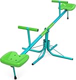 Amictoy Seesaw, Swivel Teeter Totter with 360 Degree Rotating, Kids Outdoor Playground Equipment, 100 Lbs Heavy Duty, Suitable for Home Backyard Playground Gifts