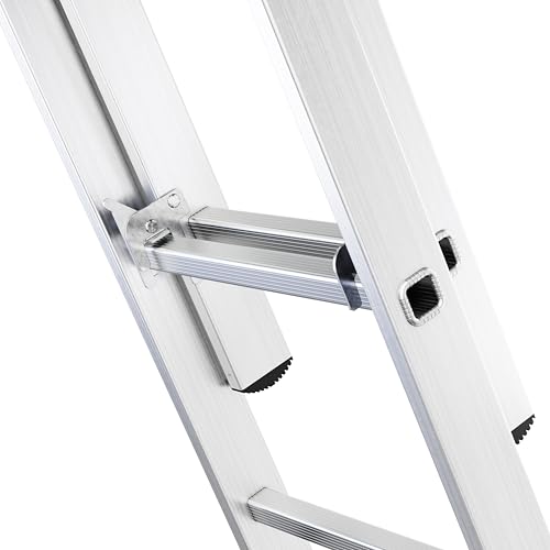 Escalera multiusos de aluminio extensible 3x6 con capacidad de hasta 150kg 8