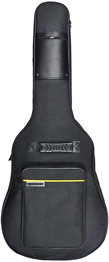 Fabric Acoustic Guitar Bag Waterproof Backpack 5mm Cotton Shoulder Straps Padded Soft Case