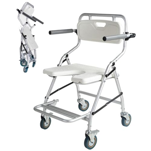 Chaise de douche tabouret de baignoire à roulettes pour sécuriser le maintien à domicile