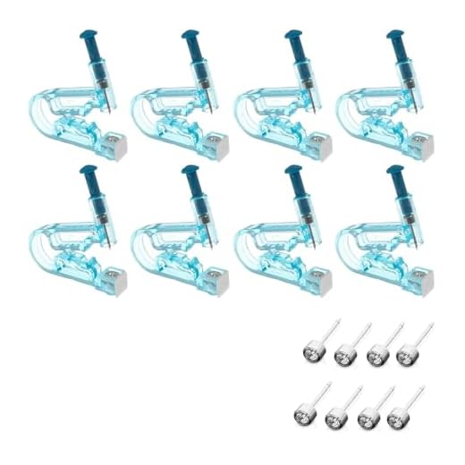 LATTCURE Piercing Pistole 8 Set Ohrlochstechpistole Ohrpiercing Werkzeug Einweg-Ohr-Piercing mit Ohrstecker Piercing Pistole Ohrringe Stechen Ear Piercing kit Schmerzfreies Selbst-Piercing-Werkzeug 4 LATTCURE Piercing Pistole 8 Set Ohrlochstechpistole Ohrpiercing Werkzeug Einweg-Ohr-Piercing mit Ohrstecker Piercing Pistole Ohrringe Stechen Ear Piercing kit Schmerzfreies Selbst-Piercing-Werkzeug
