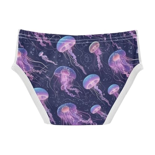 Wusikd Jellyfish Glowing Boys' Underwear Cotton Boys Briefs Soft Toddler Underwear 2T2