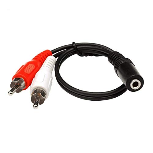 Audio Adapter - 3.5mm Jack to 2x RCA Plugs (Discontinued by Manufacturer)