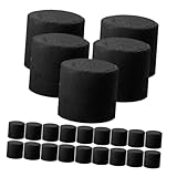 OUNONA 25 Stück Teiliges Aromatischer Holz kohlebriketts Langsam Brennende Handwärmer Outdoor Räuchergefäß Kompakte Wiederverwendbare Holzkohleblöcke mit Langanhaltender Hitze Klein und