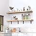 Heavy Duty Shelf Brackets 8 Inch (6 Pack), Rustic L Floating Shelf Brackets, Wall Shelf Bracket for DIY Decorative with Mounting Hardware