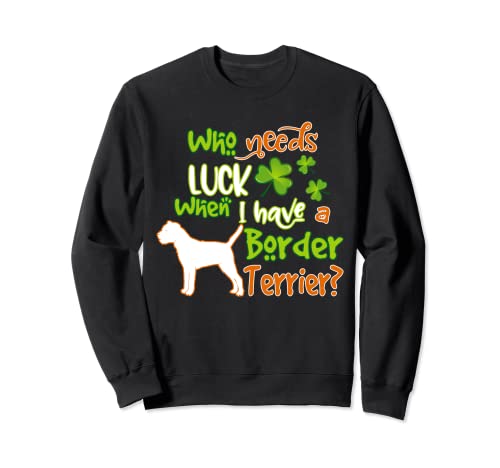 I Have A Border Terrier Dog Lucky Charm St Patricks Day Sudadera