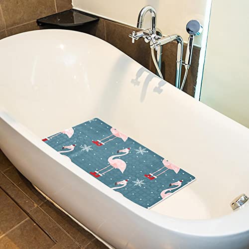 Alfombrilla de baño con gorro de Navidad para duchas infantiles seguras 6