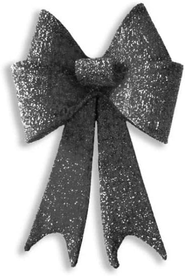 30 in. Christmas Mesh Bow Silver