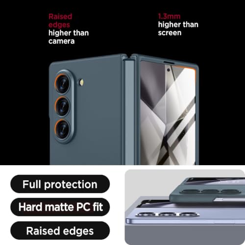 Image of TechTrendz Hard PC Ultra Slim Matte Case for Samsung Galaxy Z Fold 8 Ultra, Shockproof Anti Scratch Protective Cover with Wireless Charging Compatible with Z Fold 8 Ultra 5G (Empty Mountain Green)
