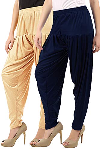 Image of Buy That Trendz Patiala Salwar for Women Viscose Patiala Pant Combo