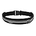 MoKo Sports Running Belt, Sweatproof Runner Waist Pack, 2 Pockets Fitness Workout Bag Fanny Pack for Plogging Hiking Compatible with iPhone X/Xr/Xs Max/8/7/6S Plus, Galaxy Note 10, S10e/S10/9/8, 6.5"