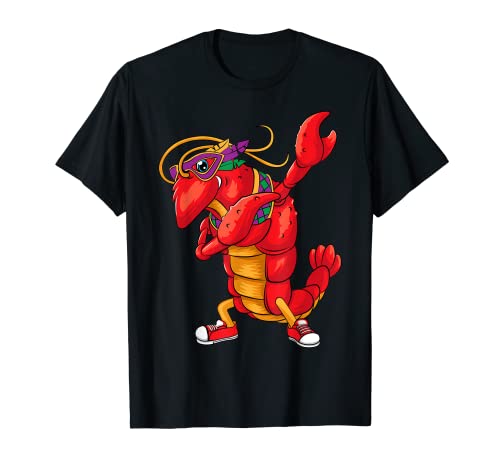 Divertido regalo de Mardi Gras de cangrejo de cangrejo | Dabber Boys Girls Camiseta