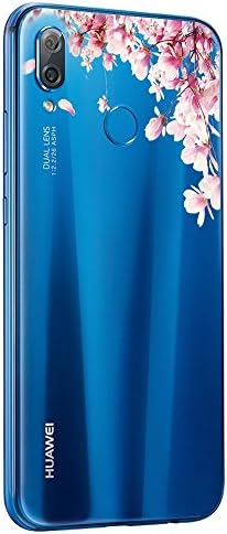 Case Apply for Huawei P20 Lite Case Transparent Silicone Protective Cover Soft Phone Cover for Huawei P20 Lite/Nova 3e Flower