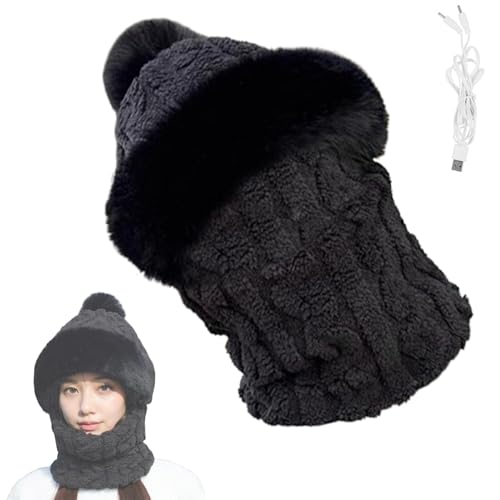 Bonnet d'hiver coupe-vent électrique en coton avec chapeau cache-cou - 6