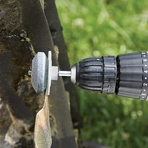 Cenoz Lawn Mower Blade Sharpener With Steel Backing 5 Pack, 【New】 Lawnmower Dull Blade Sharpener, Universal Multi-Sharp Rotary Lawn Mower Blade Sharpener, And Free Balancer For Any Power Hand Drill #TOP5