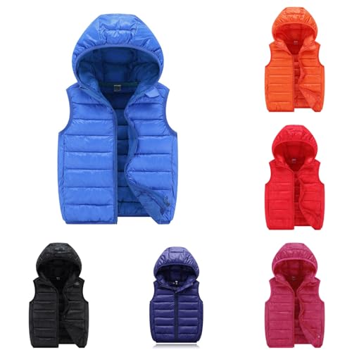 Little Boys Girls Vest Warm Jacket Stand Up Collar Winter Boys and Girls Lightweight Vest Packable Vests