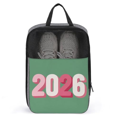 2026 Letter Shoe Bag for Travel Daily Use Anti-dust Storage Carrier Golf Shoe Pouch