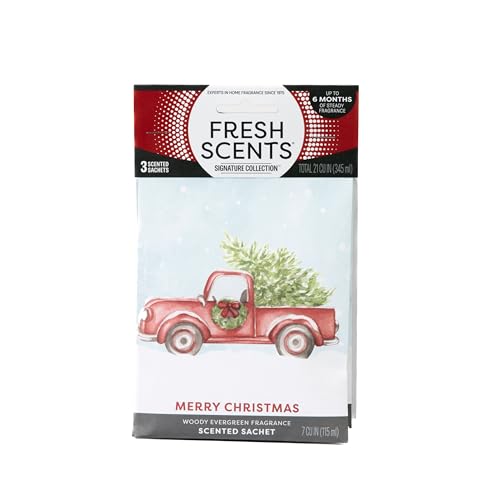 Fresh Scents Merry Christmas Scented Sachet 3 Pack