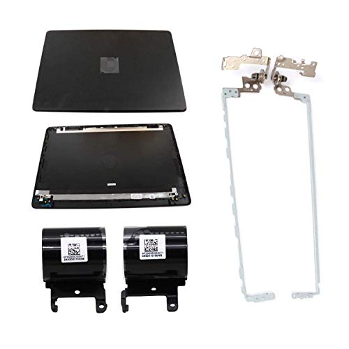 S-Union New Replacement LCD Back Cove and Left & Right Laptop Hinges Set and Left & Right Laptop Hinges Covers Set for HP 15-BS015DX 15-BS020WM 15-BX0XX 15T-BS000 15-BW000 15T-BR 15.6
