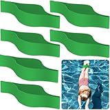 Sumind 6 Pcs Swimming Ankle Bands Rubber Pulling Ankle Strap Swimming Gear for Legs Resistance Exercise Strength Swimming Training Equipment Accessories(Green)