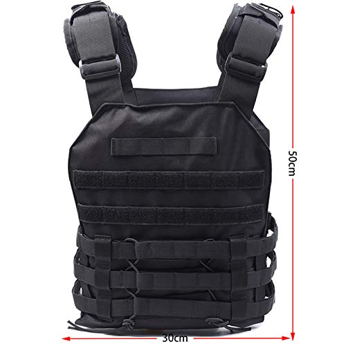 Kidybell Tactical Molle Vest Breathable Combat Training Vest 1000D Oxford Cloth Outdoor Hunting Air Soft Vest Sports Equipment Weight-Bearing Shoulder Strap Vest #TOP1