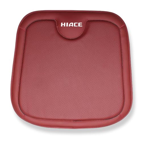 ハイエース 車 クッション シートクッション ハイエース 200系 3型 4型 5型 6型 カーシートクッション カーシート 座布団 低反発 通気性 体圧分散 お尻が痛(レッド,前座席用1枚)