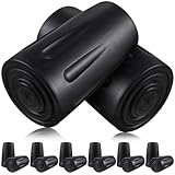 DIYEAH Tapas de Goma para Bastones de Senderismo 16 Piezas, Protectores de Punta Antideslizantes, Tamaño Compacto y Ligero, Funda para Extremos de Bastones de Trekking, Compatibles
