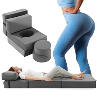 HOMBYS BBL Mattress with Hole After Surgery for Sleeping with Headrest, BBL Chair with Hole for Butt,High Density Foam Multifunctional BBL Bed,BBL Recovery Must Haves,75"x23.6"x6"
